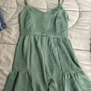 Elegant Green Sleeveless Jumpsuit